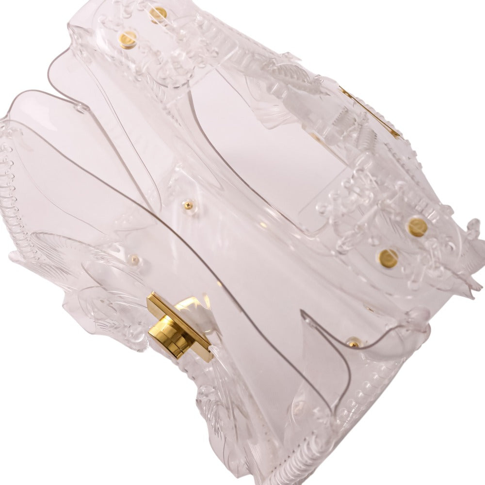 マメクロゴウチ Transparent Sculptural PVCハンドバッグ