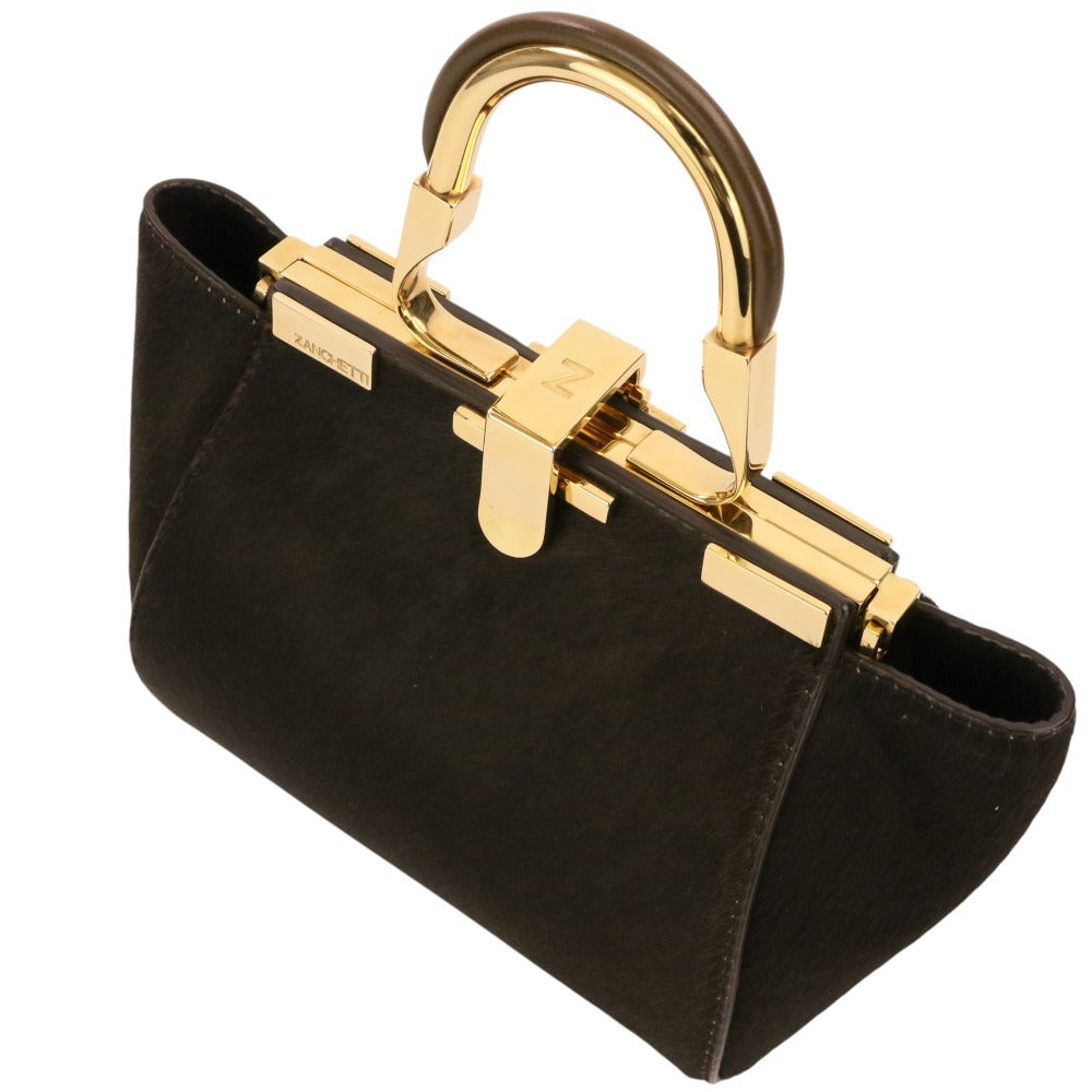 ザンケッティ AMLETO MINI ハラコ2wayバッグ