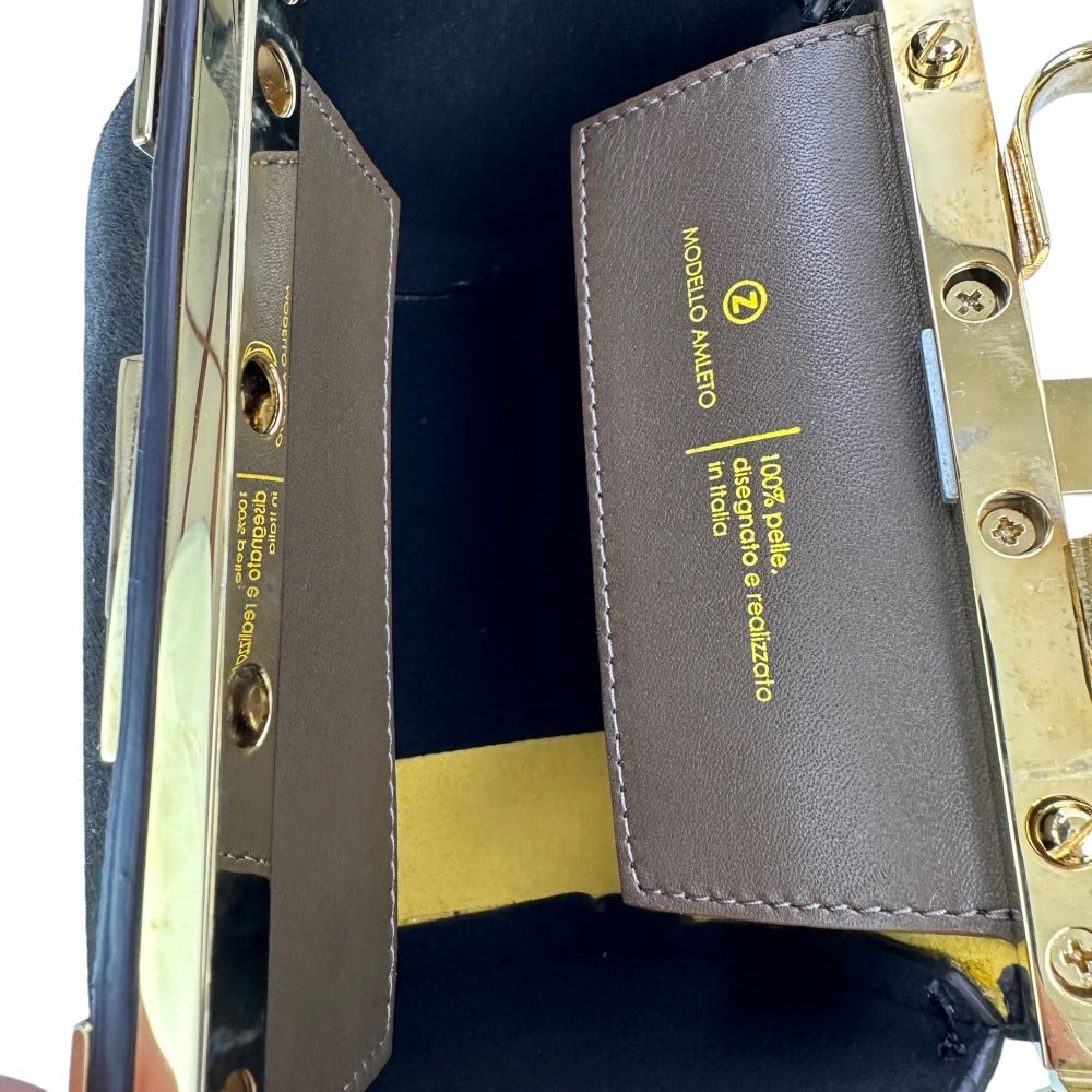 ザンケッティ AMLETO MINI ハラコ2wayバッグ