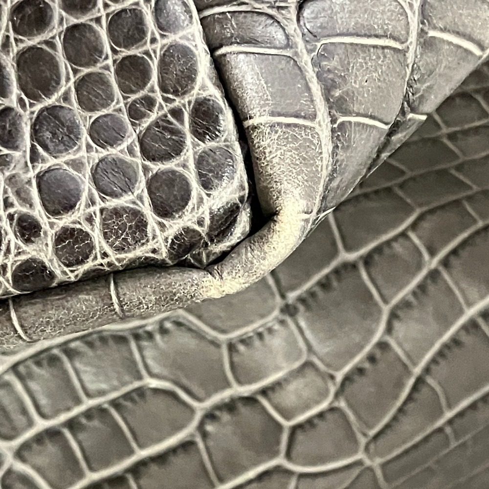 オロビアンコ 型押しレザー トートバッグ