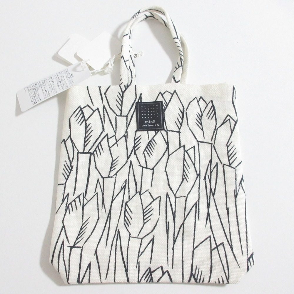 ミナペルホネン toast bag tulipani キャンバスミニトートバッグ