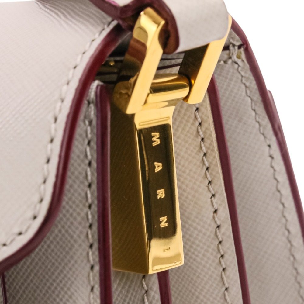 マルニ Trunk レザーショルダーバッグ