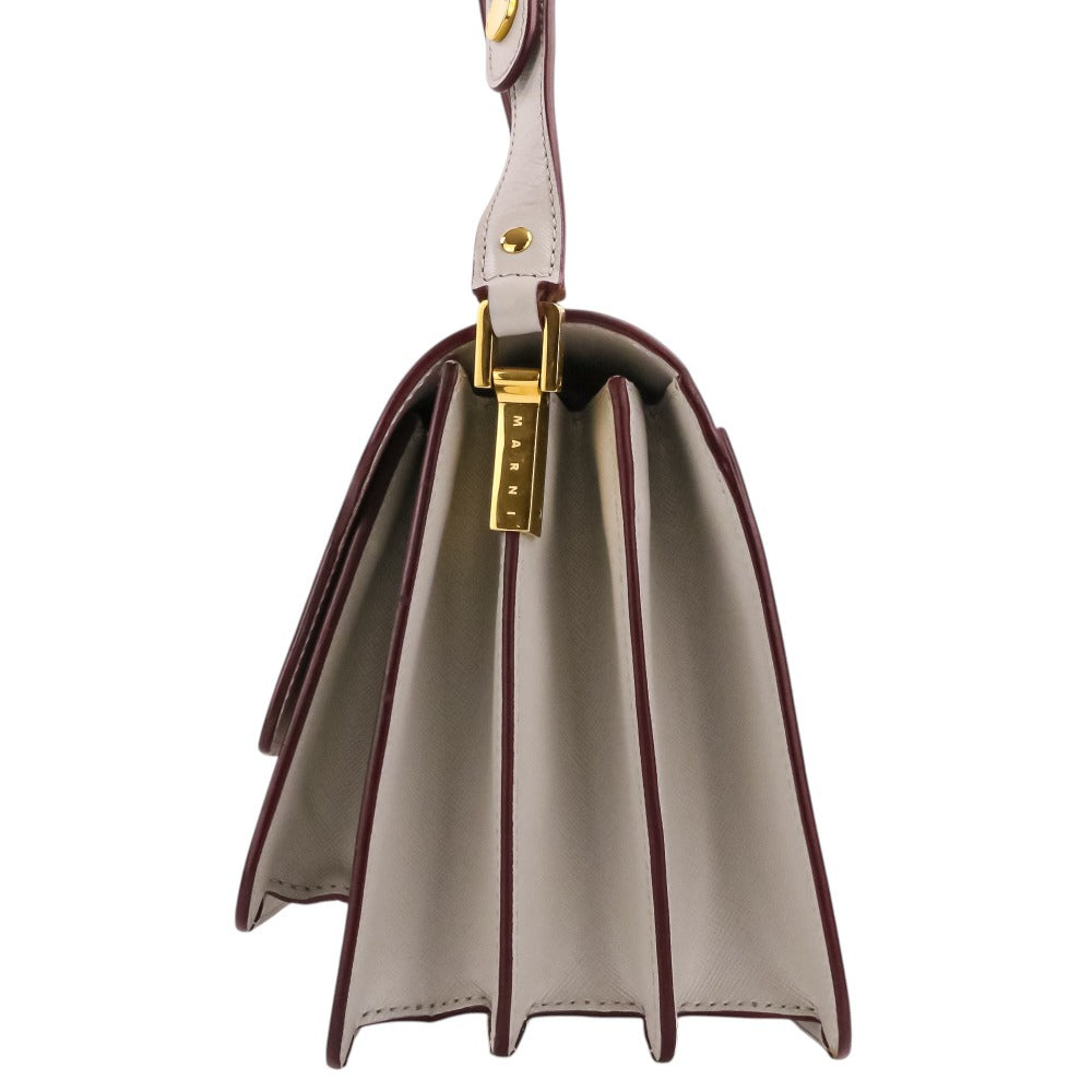 マルニ Trunk レザーショルダーバッグ