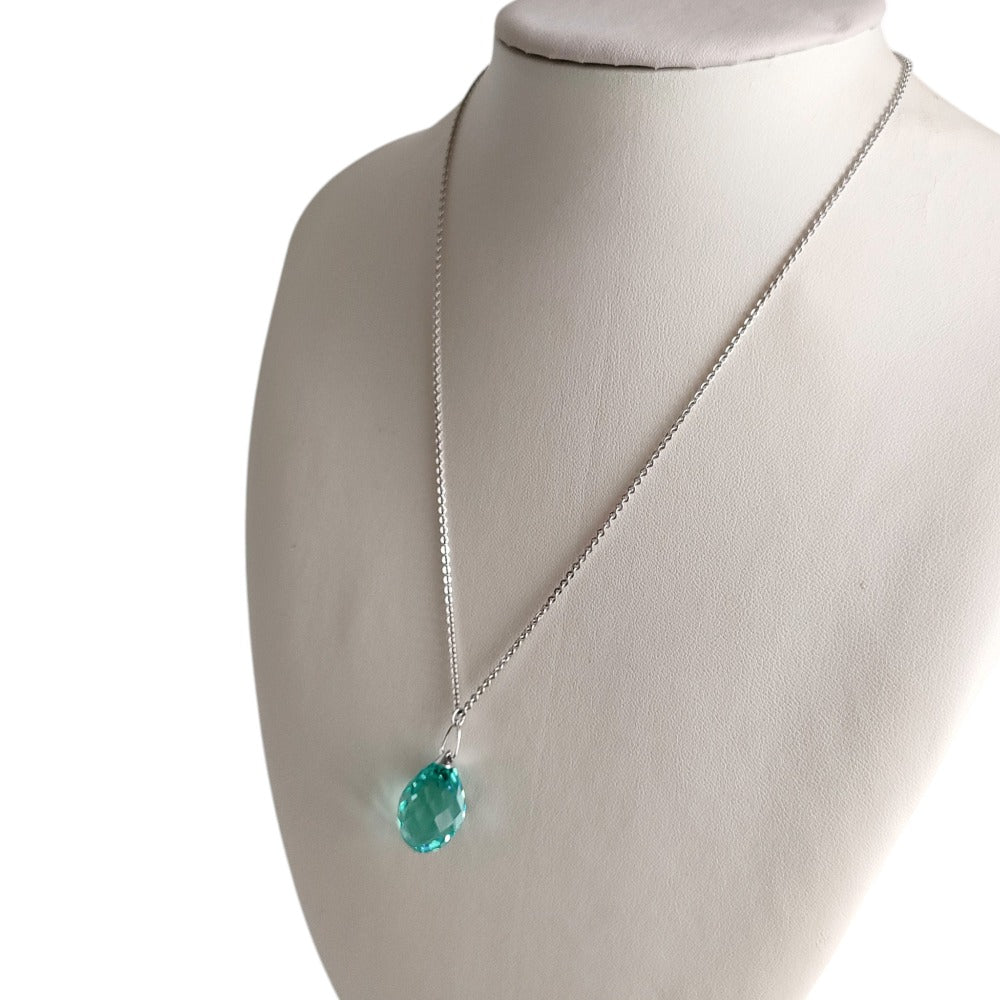 スワロフスキー ツイストアンティーク クリスタルネックレス