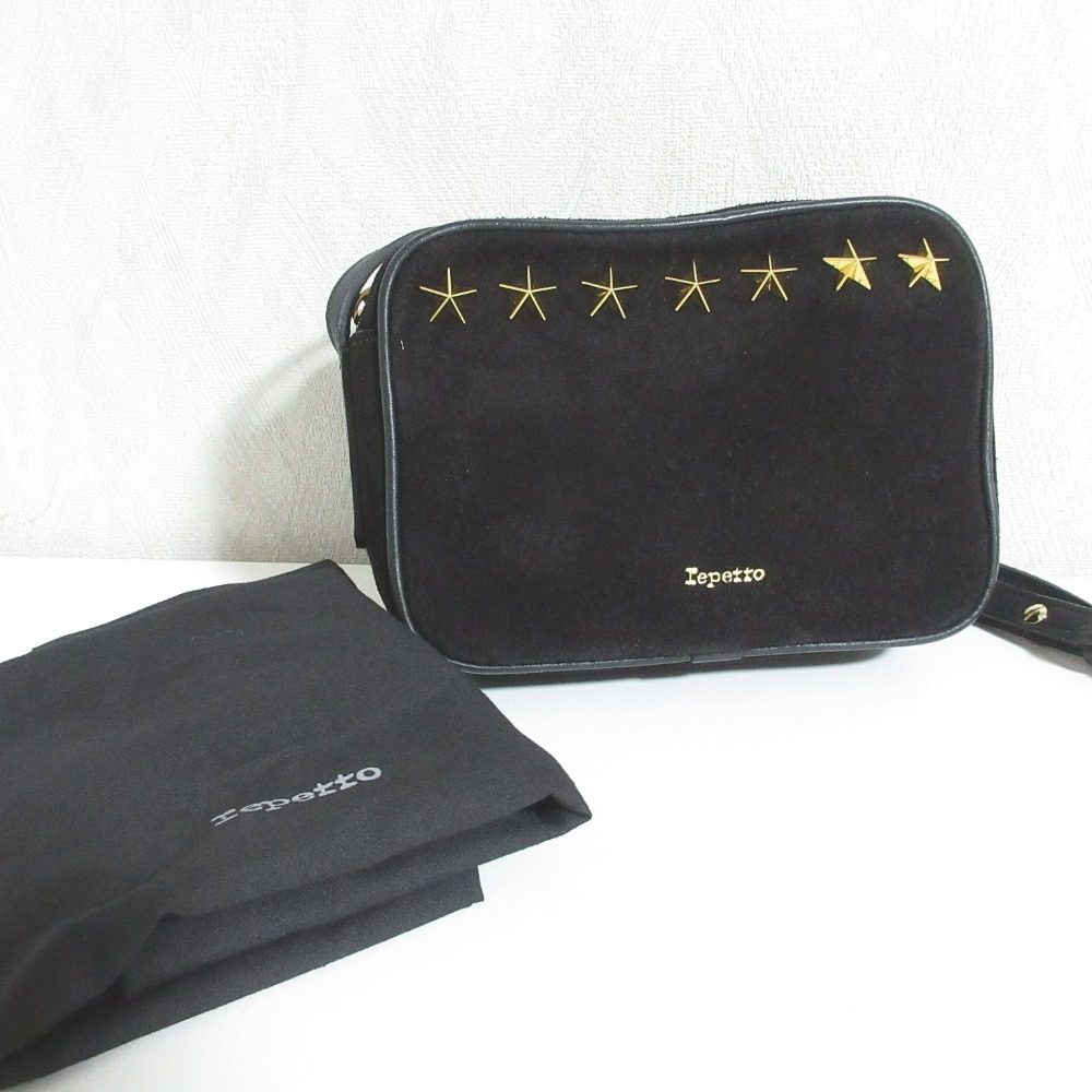レペット Adage Small bag スエード スタースタッズ ショルダーバッグ