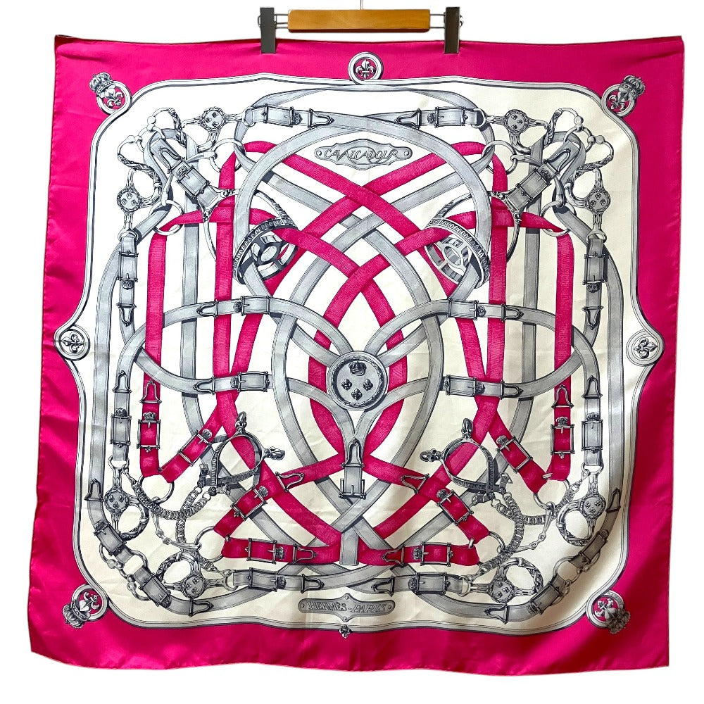 エルメス CAVALCADOUR シルクスカーフ