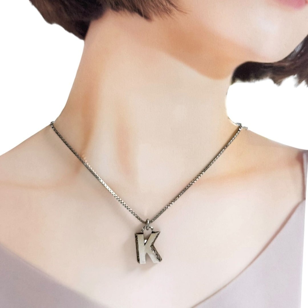 グッチ アルファベット シルバー ネックレス