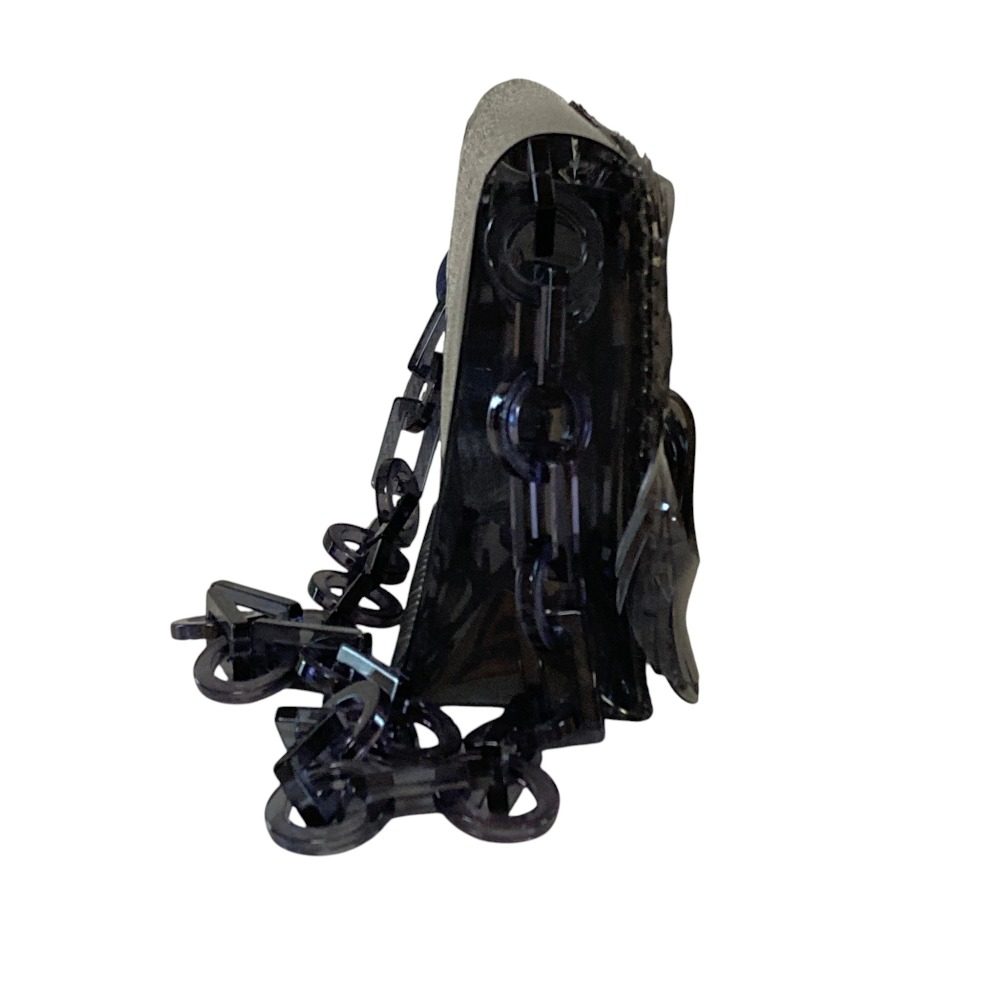 マメクロゴウチ Transparent Sculptural Mini Chain ショルダーバッグ