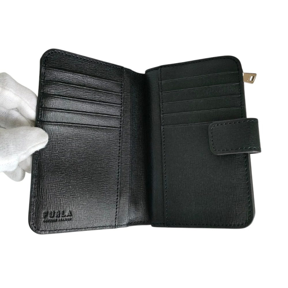 フルラ BABYLON S COMPACT WALLET サフィアーノレザー 二つ折り財布