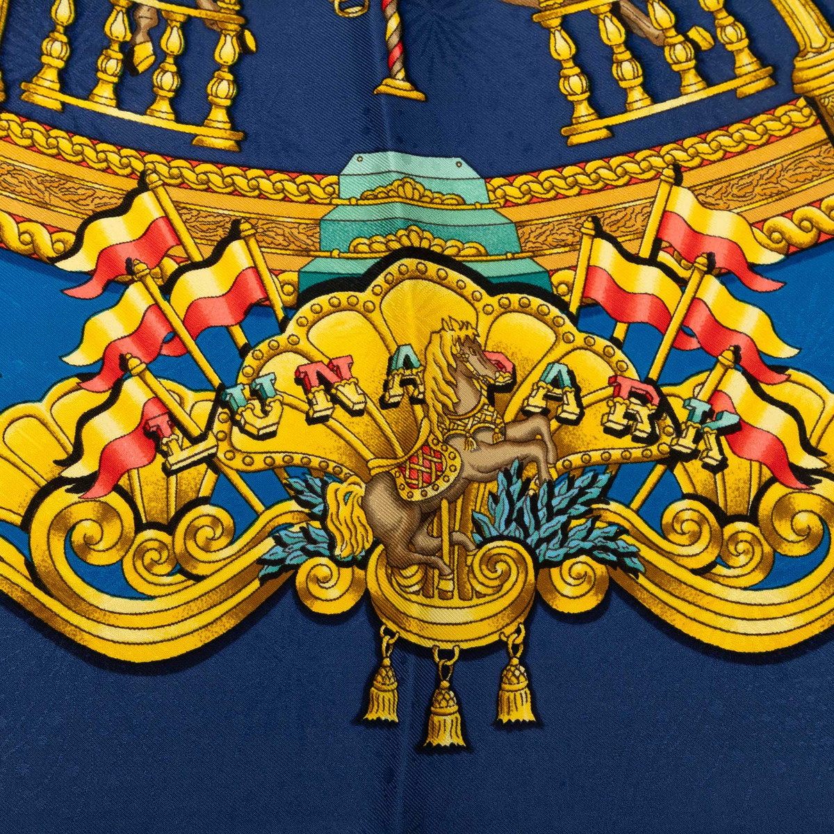エルメス カレ90 LUNA PARK シルクスカーフ