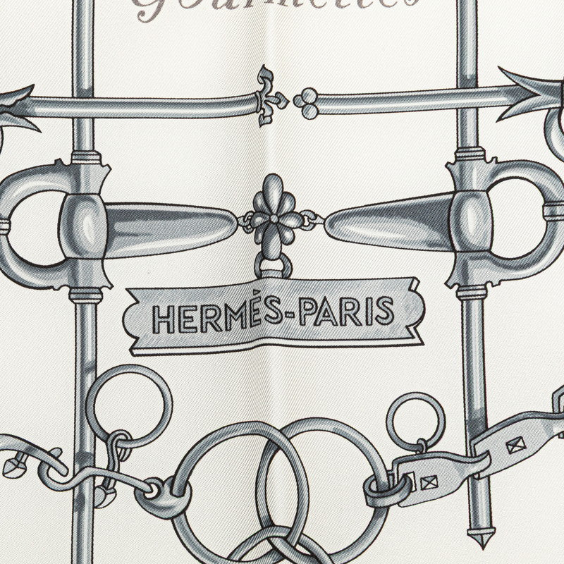 エルメス MORS ET GOURMETTES シルクスカーフ