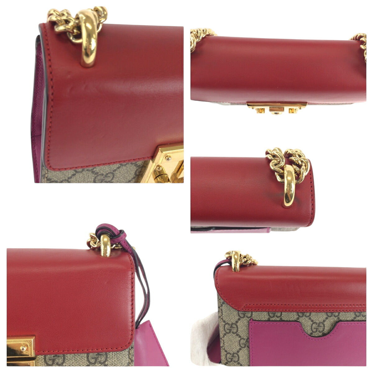 グッチ レディロック GGスプリームキャンバス ショルダーバッグ