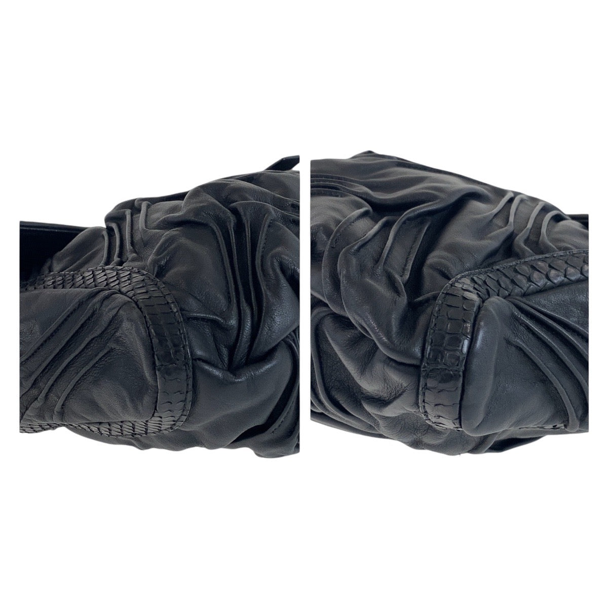 ブルガリ チャンドラ レザー パイソン 2wayショルダーバッグ