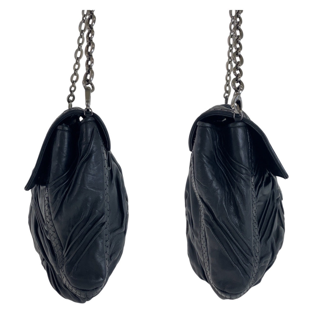 ブルガリ チャンドラ レザー パイソン 2wayショルダーバッグ