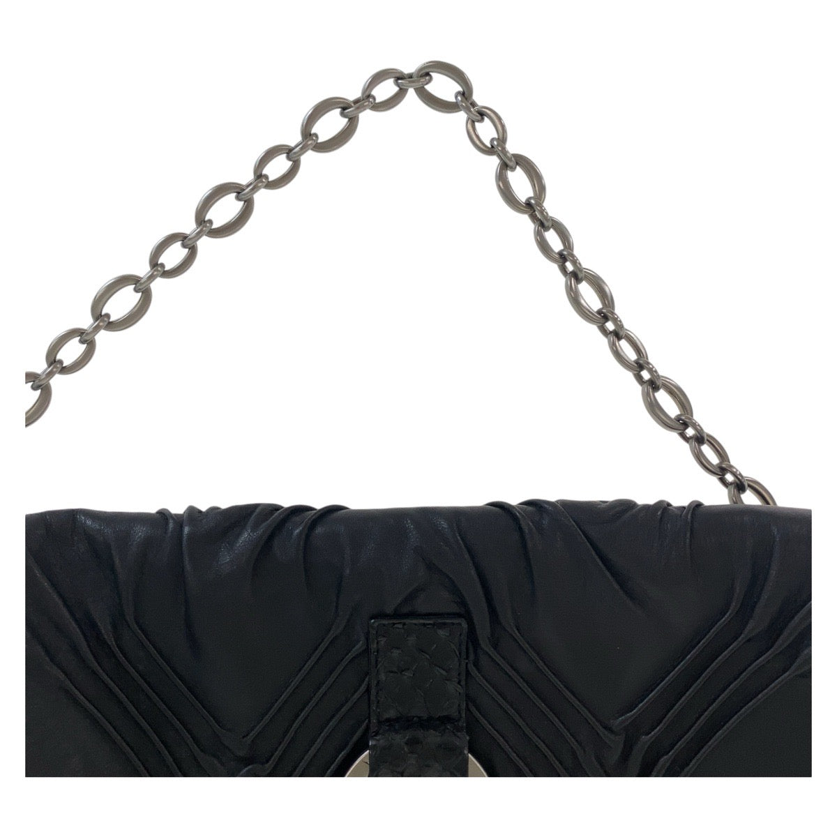 ブルガリ チャンドラ レザー パイソン 2wayショルダーバッグ