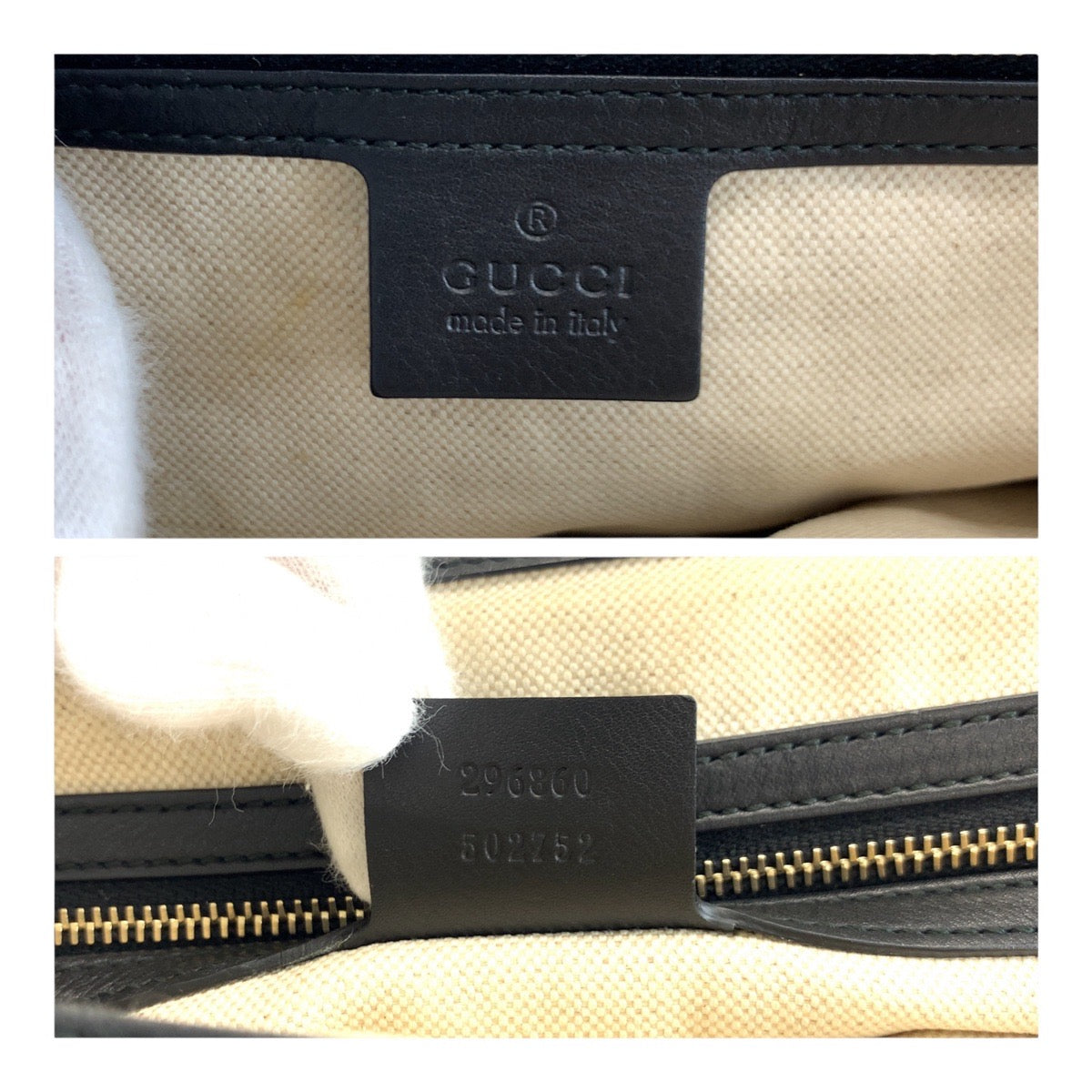 グッチ バンブー レザー ハンドバッグ