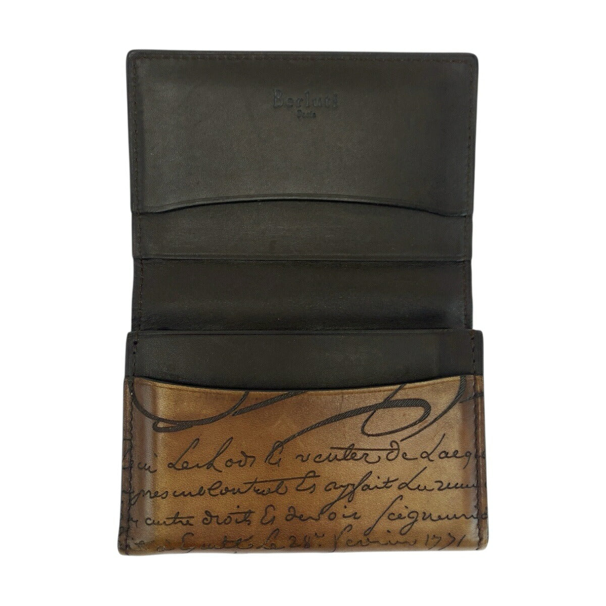 ベルルッティ カリグラフィー レザー カードケース