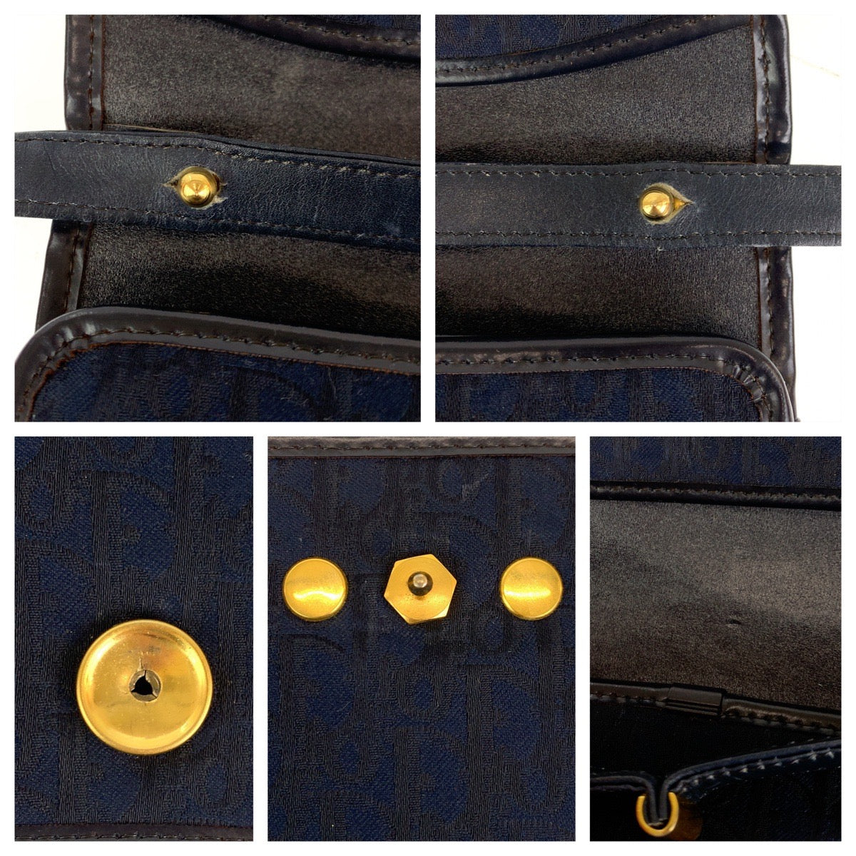 ディオール トロッター キャンバス/レザー ショルダーバッグ