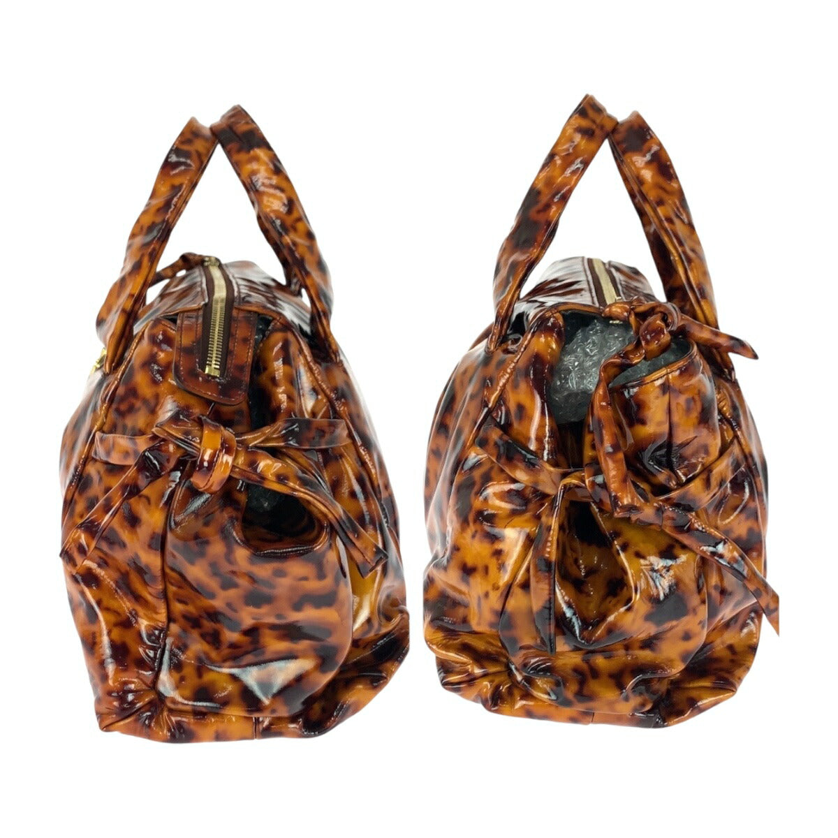 グッチ ヒステリア エナメル ハンドバッグ