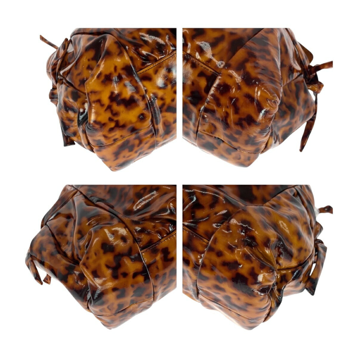 グッチ ヒステリア エナメル ハンドバッグ