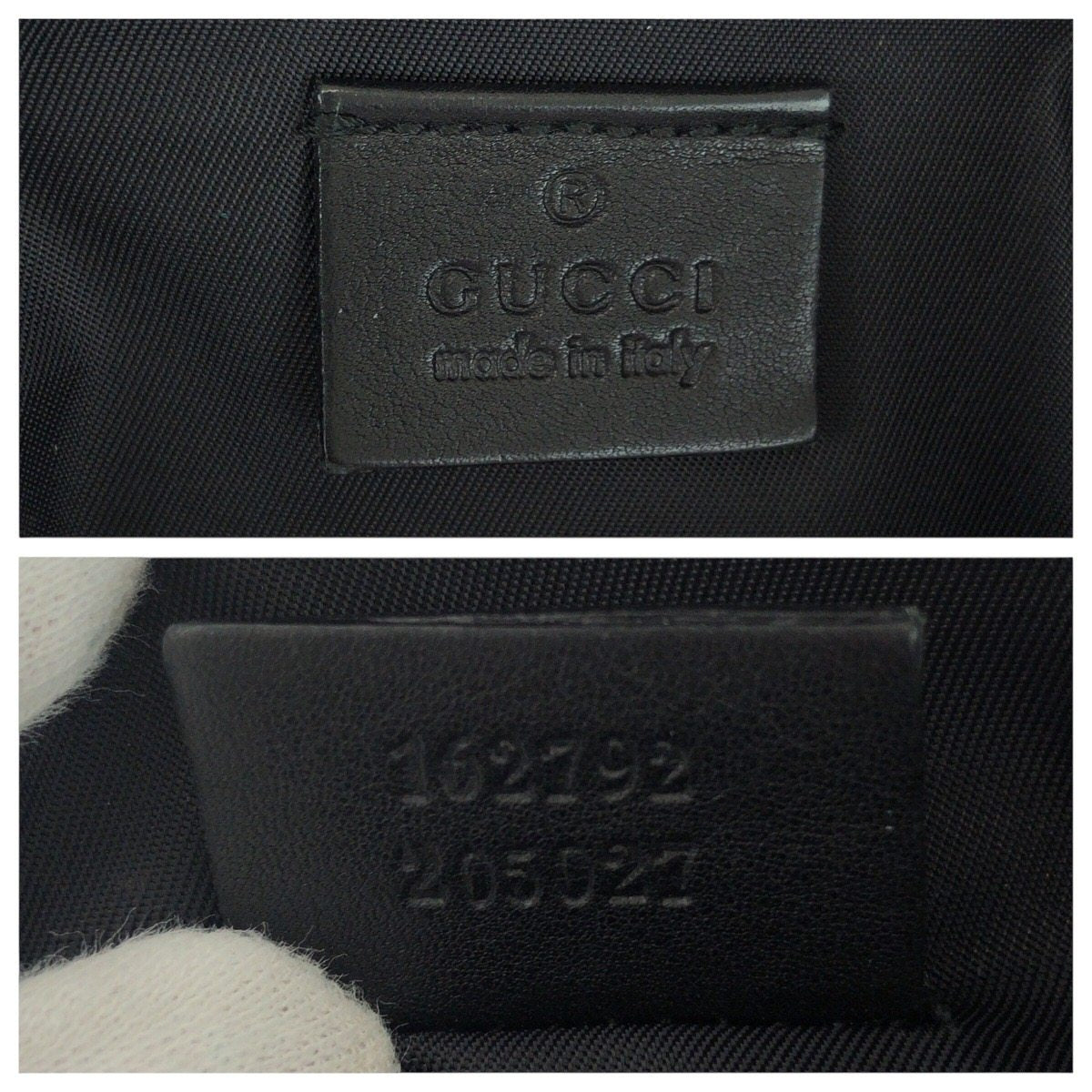 グッチ グッチシマ レザーキャンバス クラッチバッグ