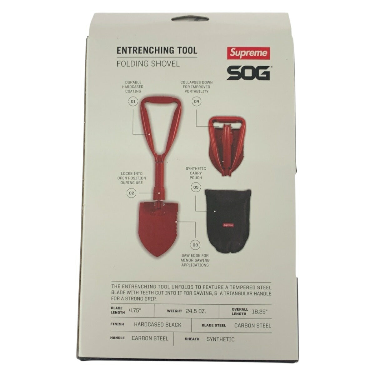 シュプリーム SOG Collapsible Shovel シャベル