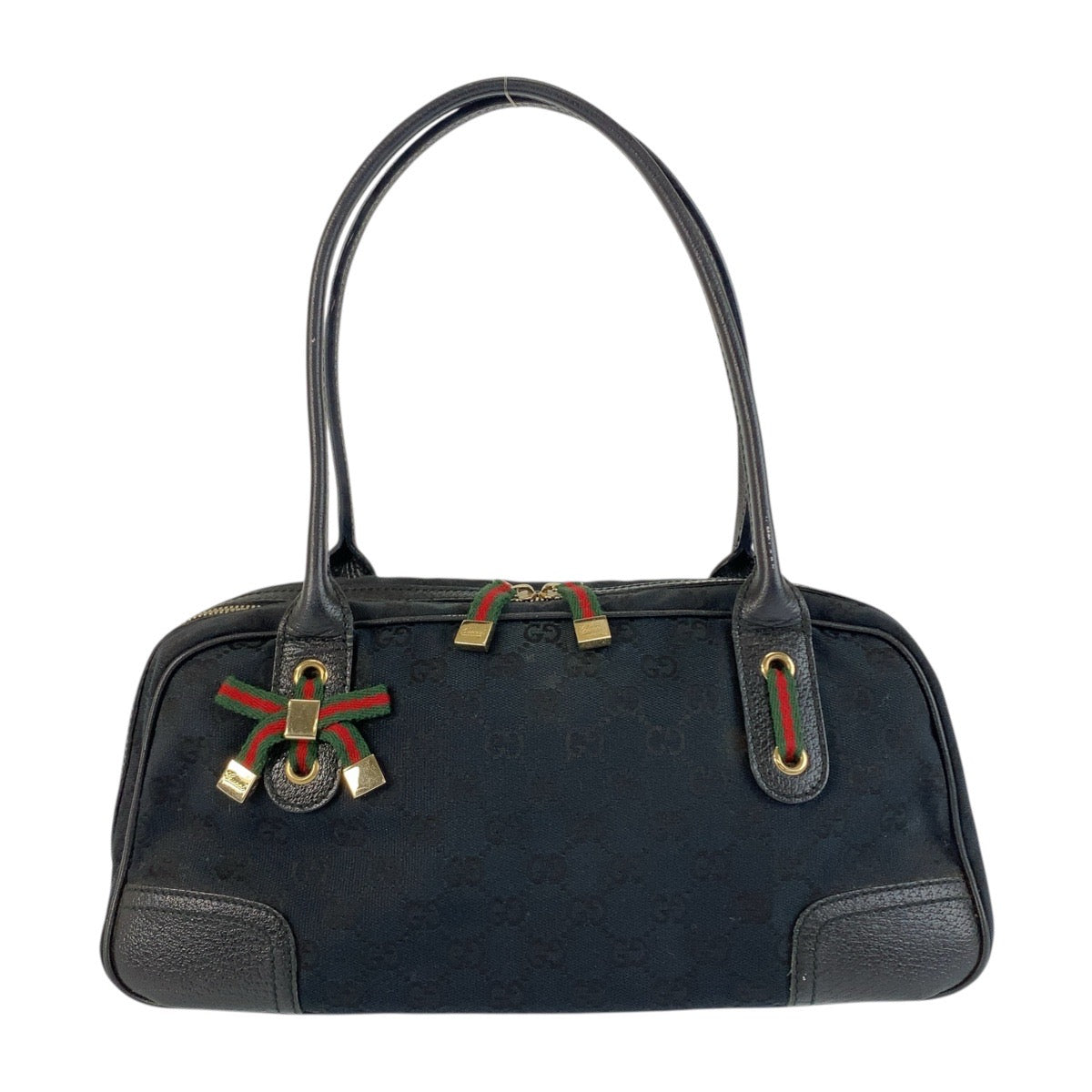 グッチ プリンシー GGキャンバス レザー ショルダーバッグ