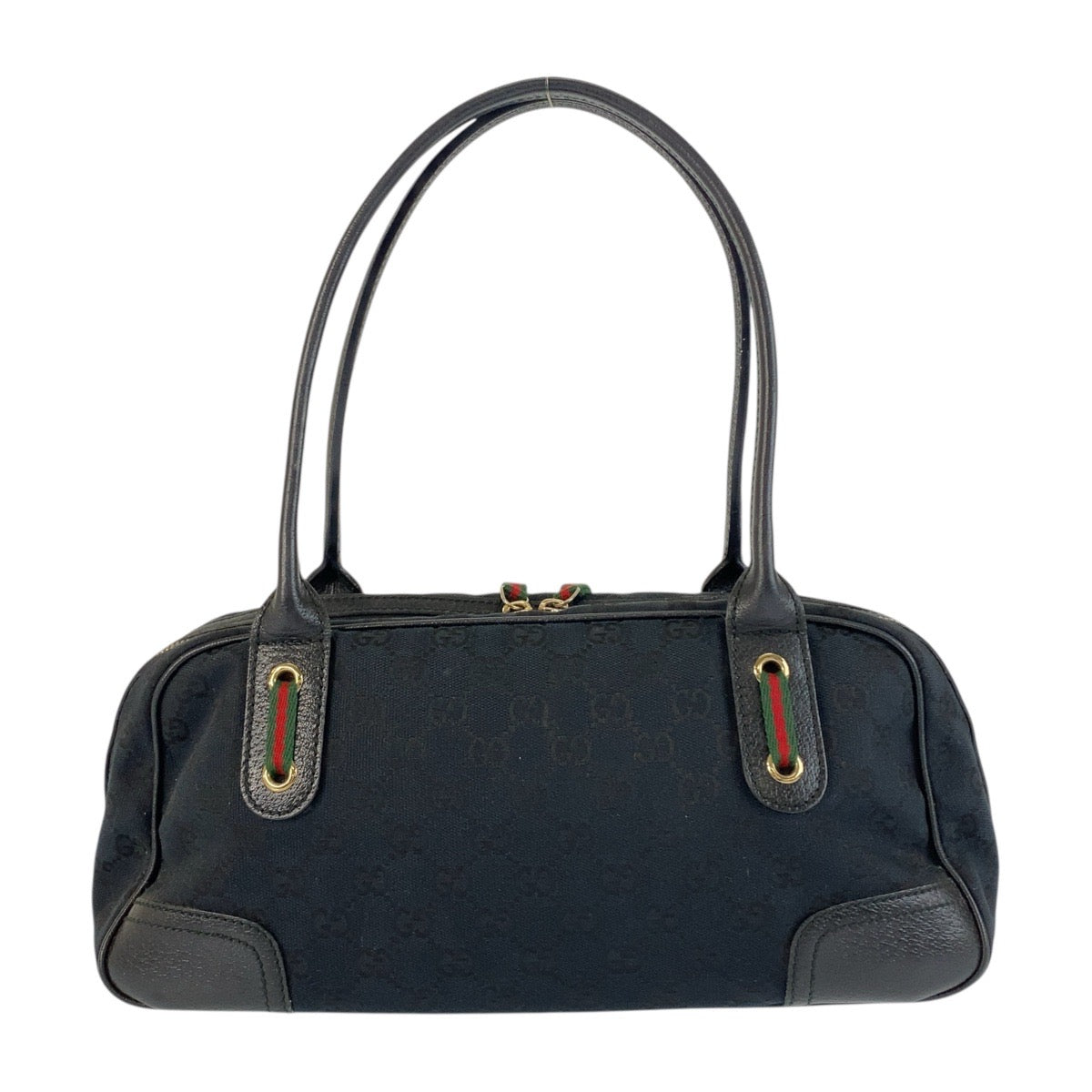 グッチ プリンシー GGキャンバス レザー ショルダーバッグ