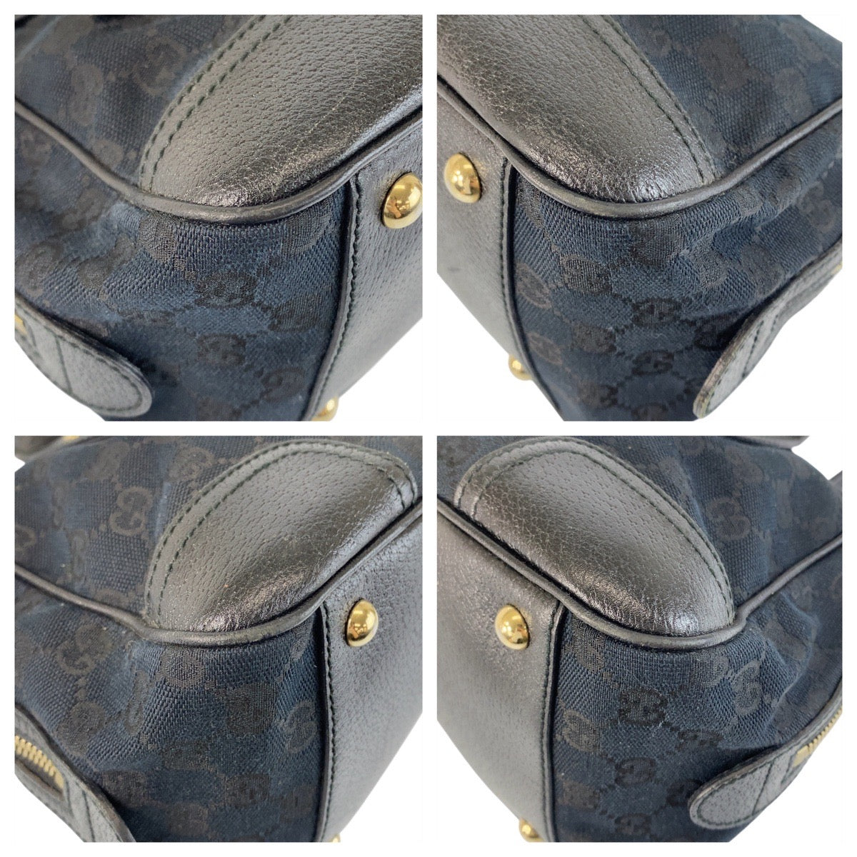 グッチ プリンシー GGキャンバス レザー ショルダーバッグ