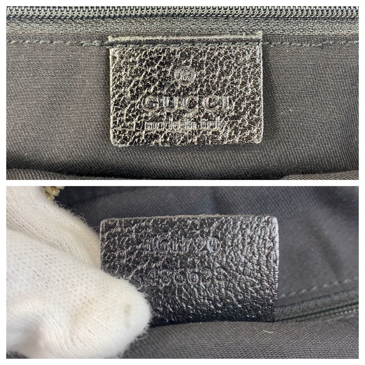 グッチ プリンシー GGキャンバス レザー ショルダーバッグ