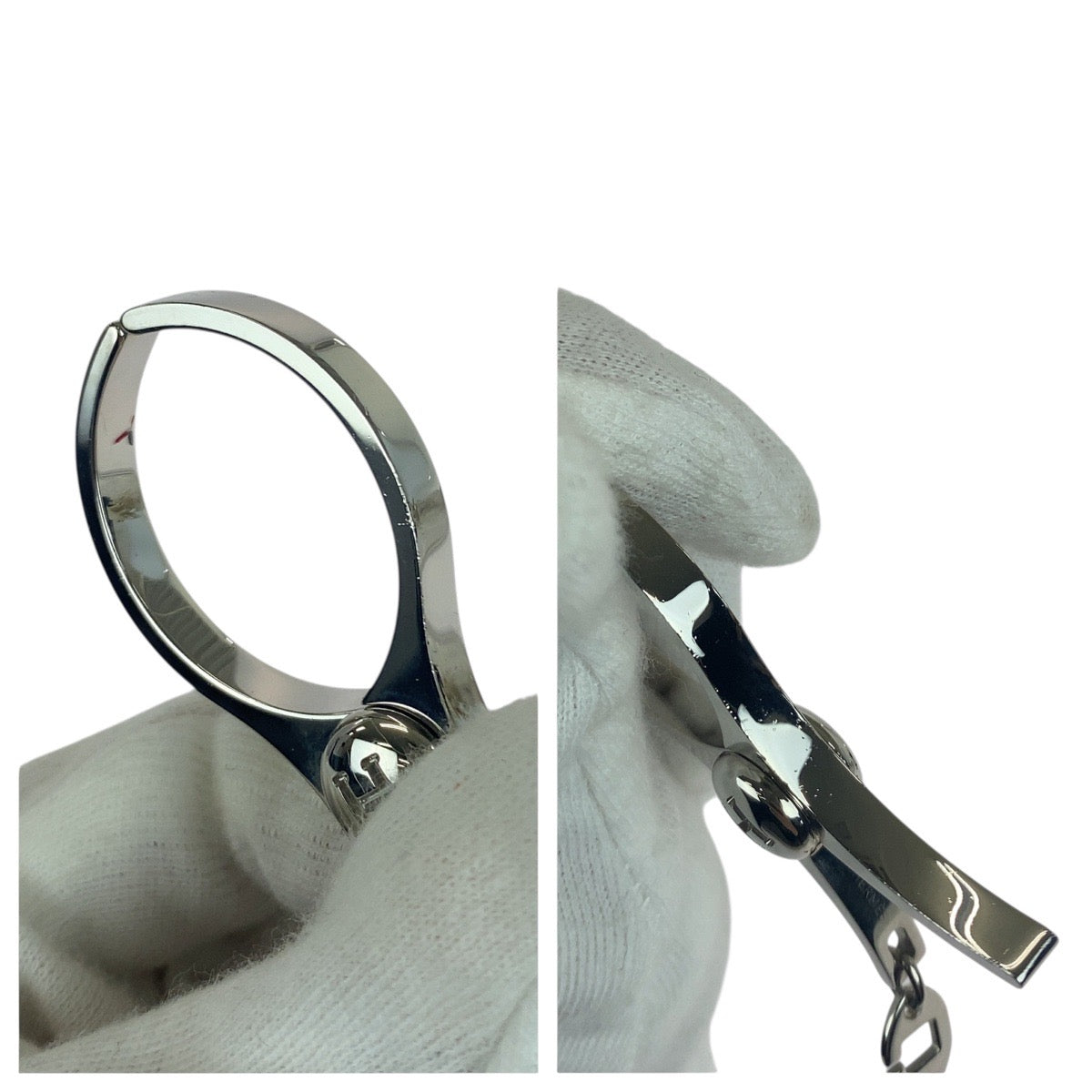 エルメス メタルキーホルダーバッグチャームグローブホルダー