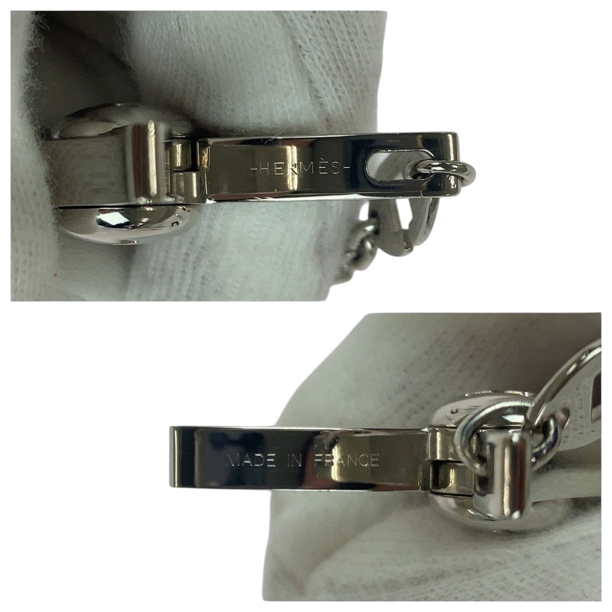 エルメス メタルキーホルダーバッグチャームグローブホルダー