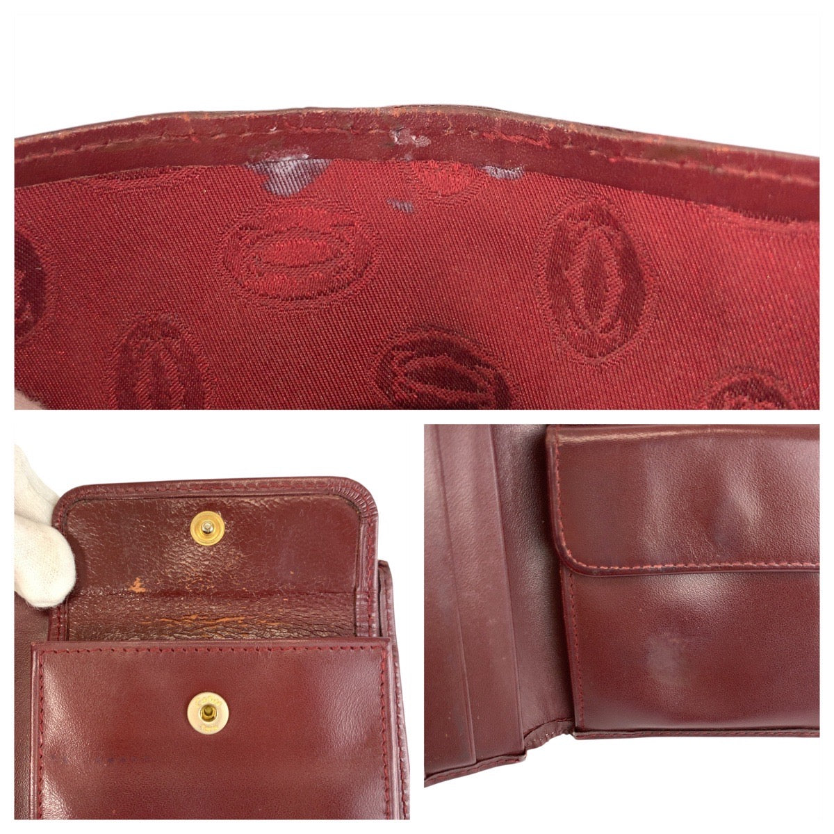 カルティエ マストライン レザー 二つ折り財布