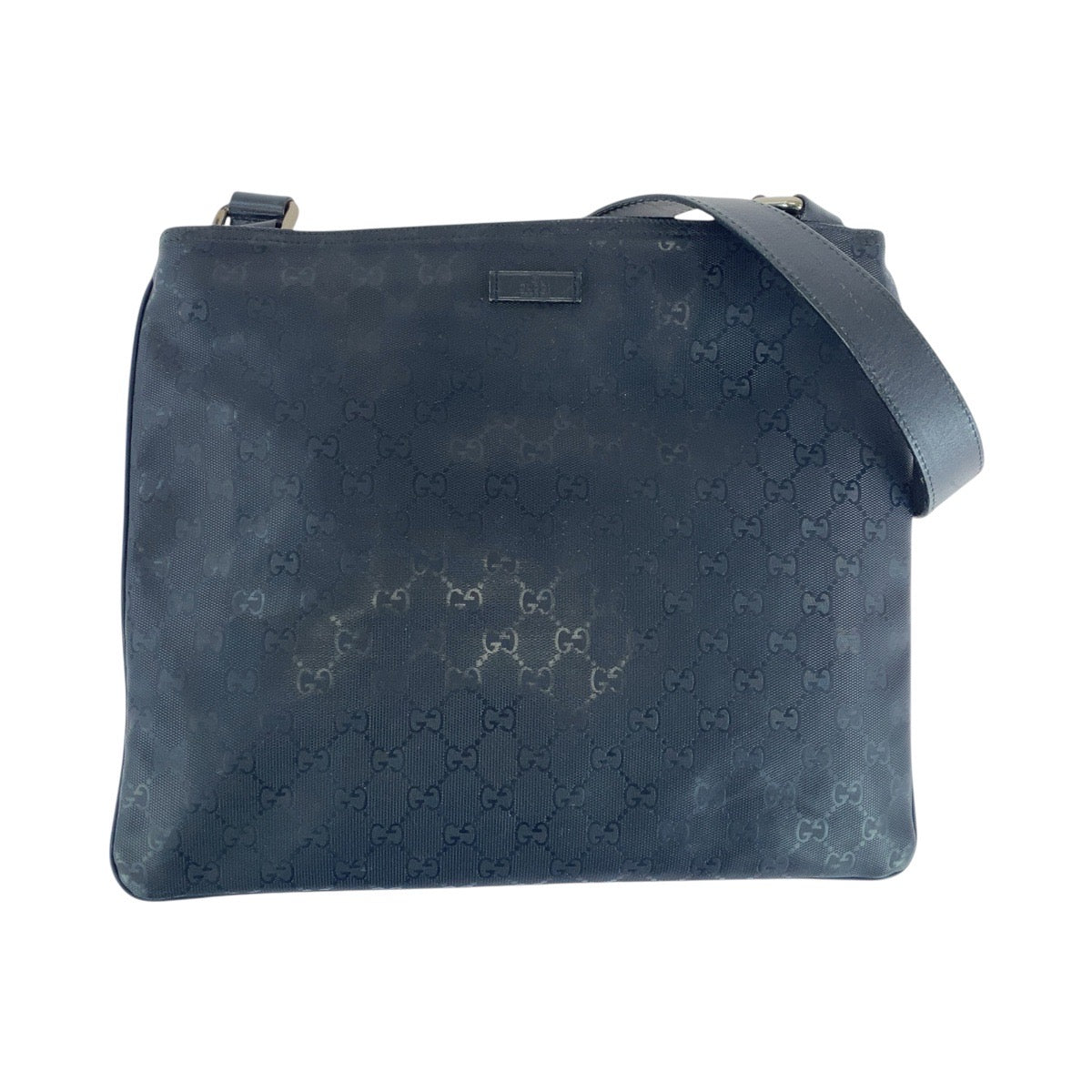 グッチ GGインプリメ GGキャンバス レザー ショルダーバッグ