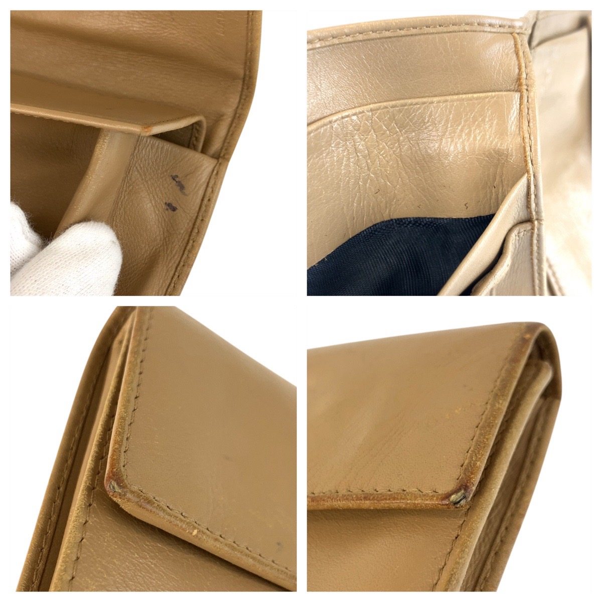 プラダ レザー二つ折り財布