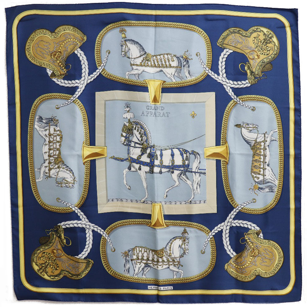 エルメス カレ90 GRAND APPARAT シルク スカーフ