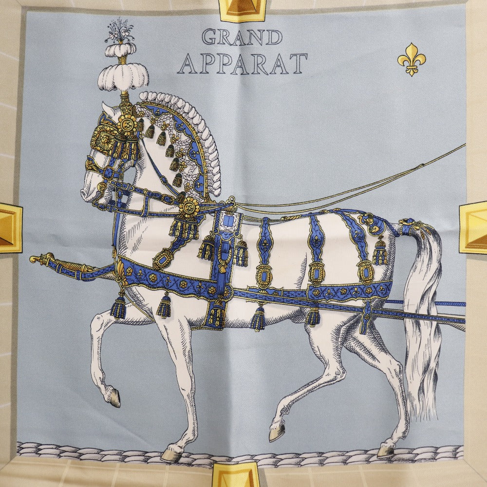 エルメス カレ90 GRAND APPARAT シルク スカーフ