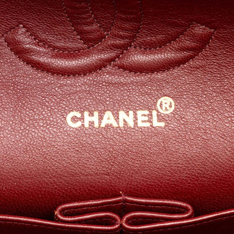 シャネル マトラッセ ココマーク ダブルフラップ ラムスキン ショルダーバッグ