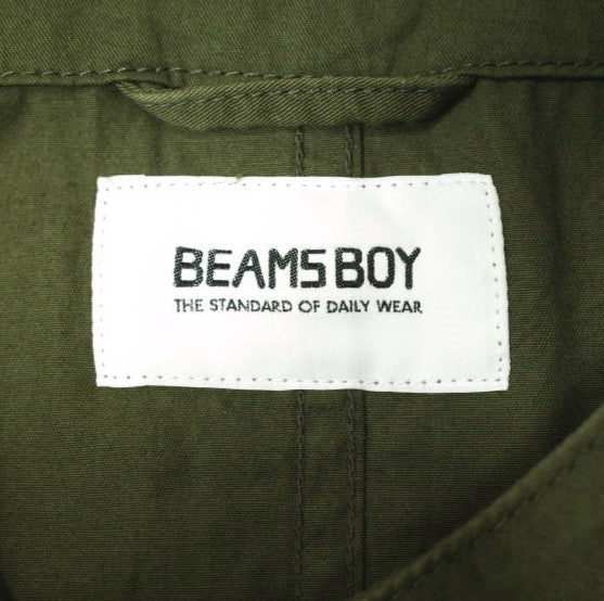 BEAMS BOY オリーブ ミリタリー シャツ ドレス