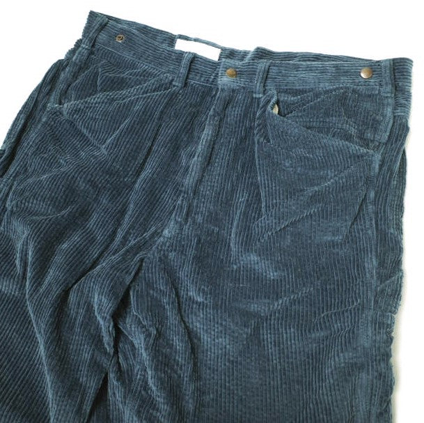 コーデュロイ ラップ ペインター パンツ S ネイビー