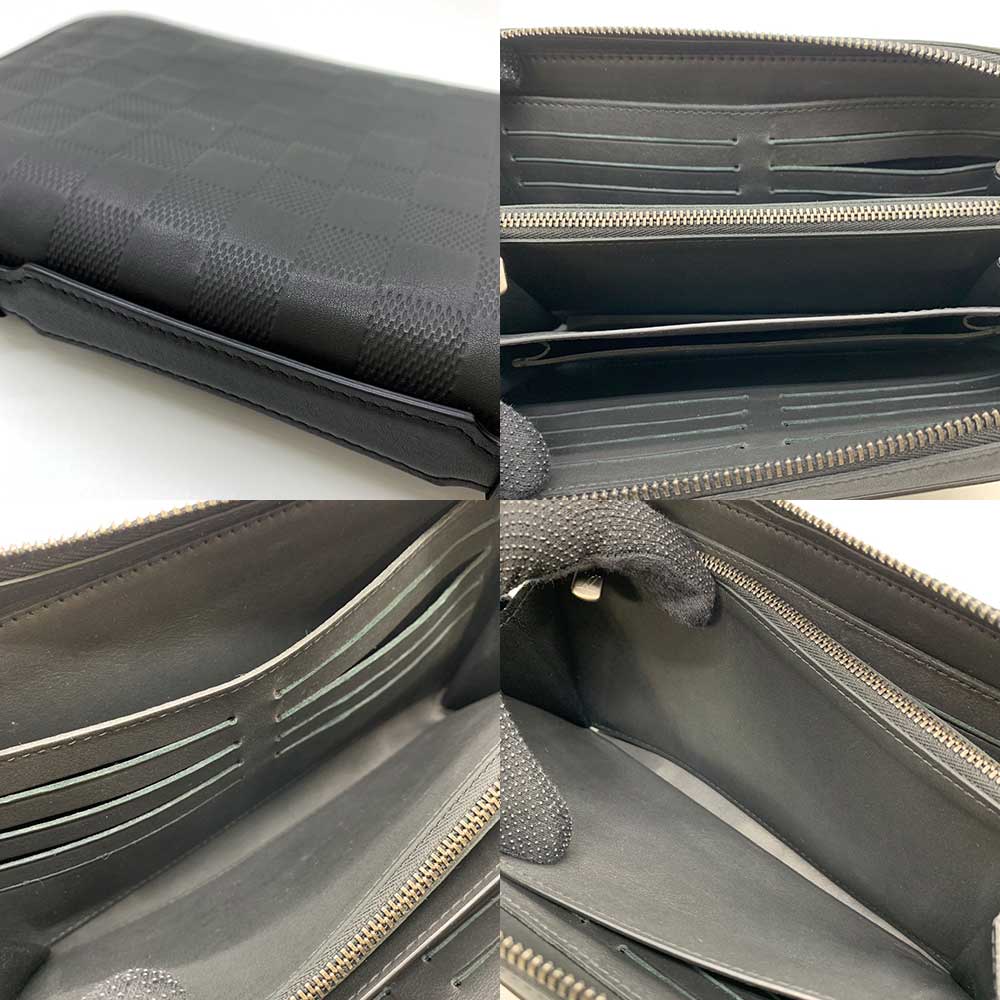 ルイヴィトン ダミエ ジッピー XL ブラックウォレット