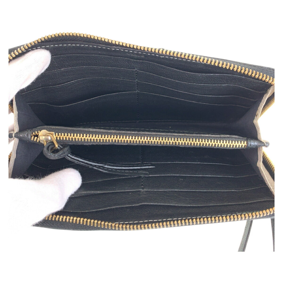クロエ ジューン レザー長財布