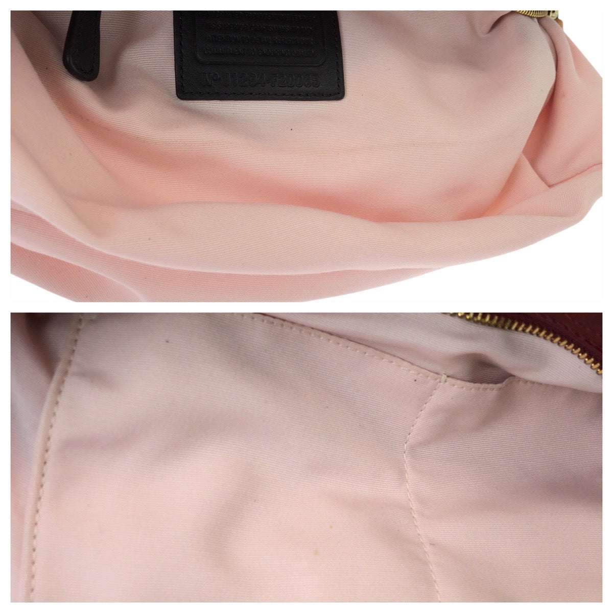 コーチ シグネチャー パテントレザー 2wayショルダーバッグ