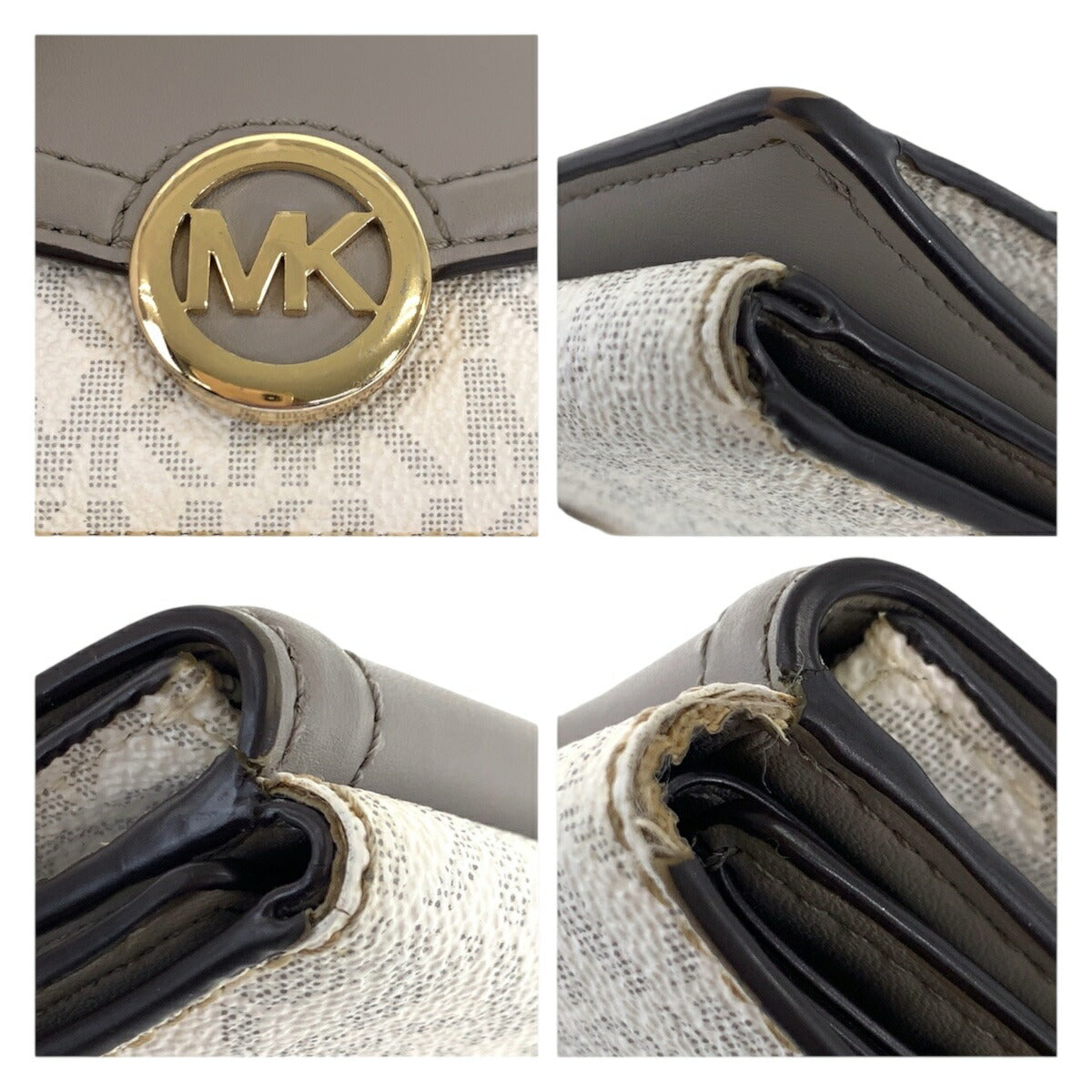 マイケルコース レザー PVC 折り財布