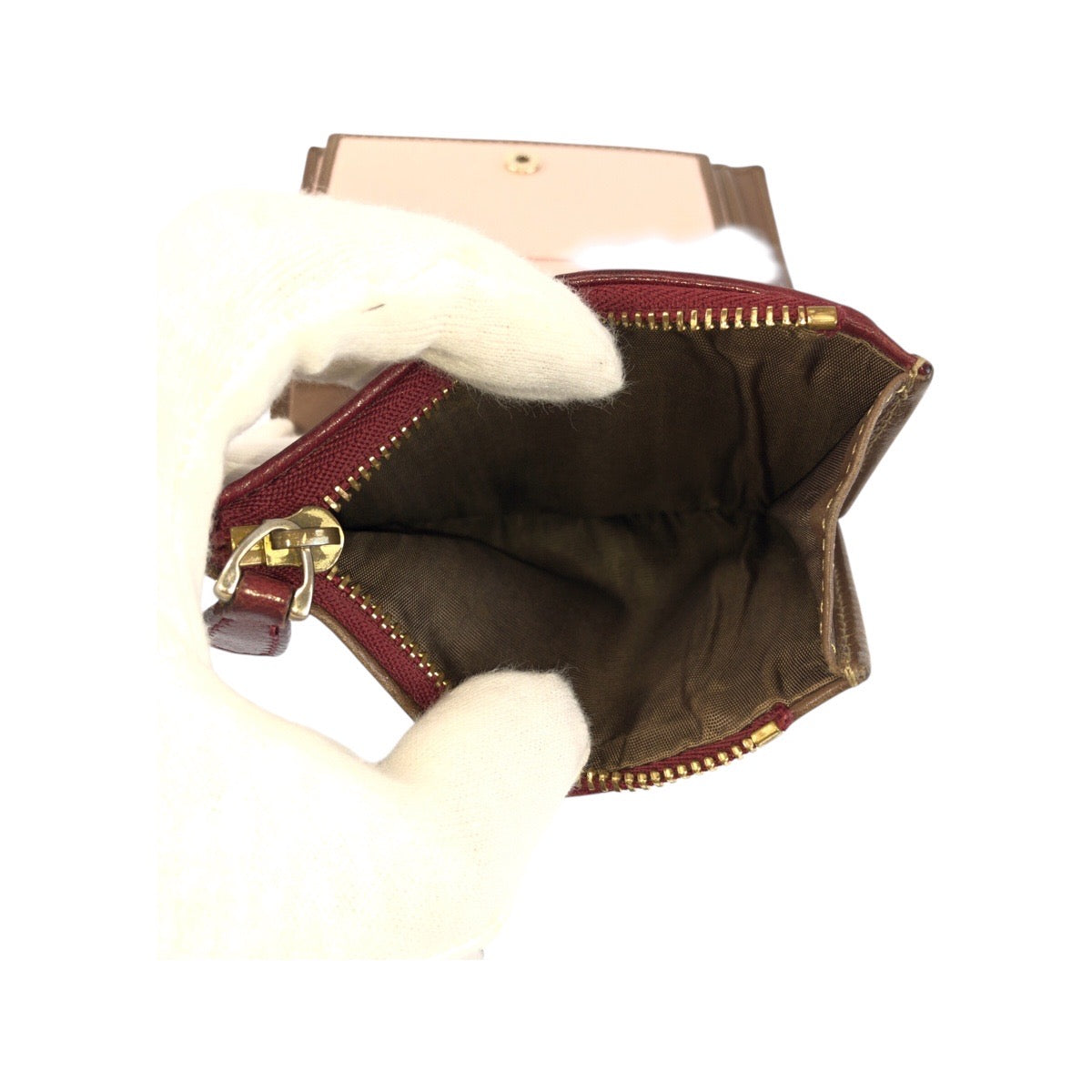 ヴァレンティノガラヴァーニ キャンバスレザー折り財布