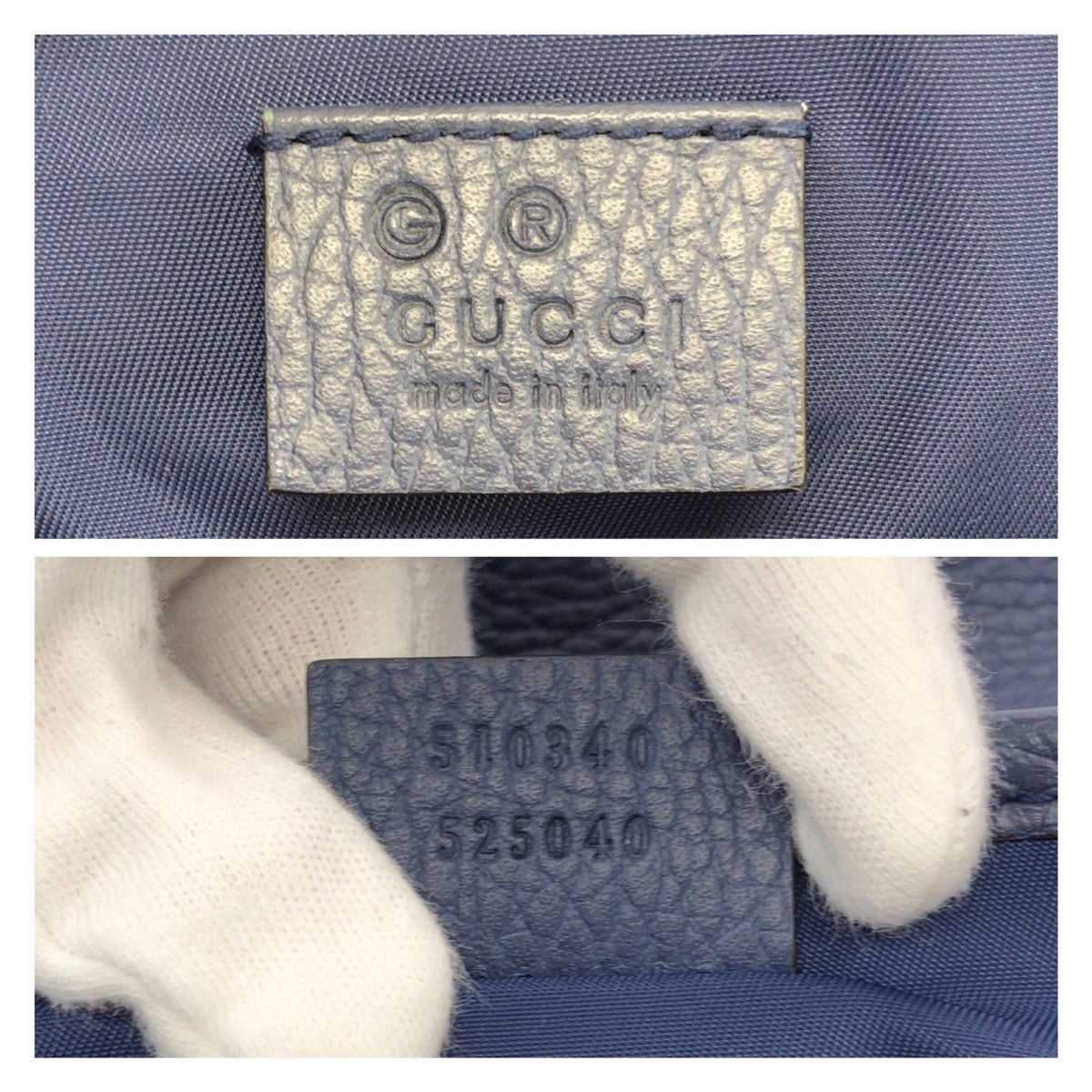 グッチ GGキャンバス レザー ショルダーバッグ