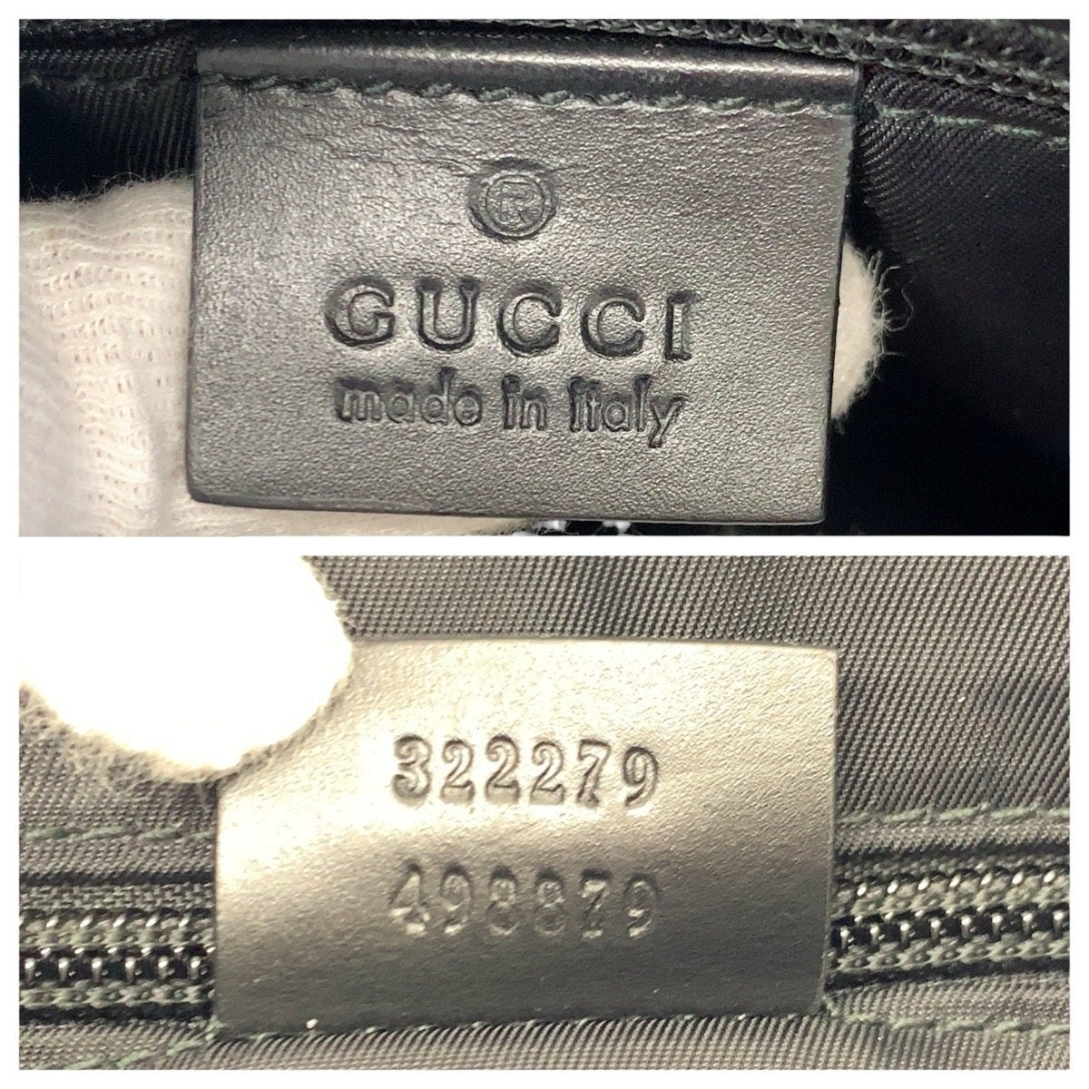 グッチ GGスプリームキャンバス レザー ショルダーバッグ