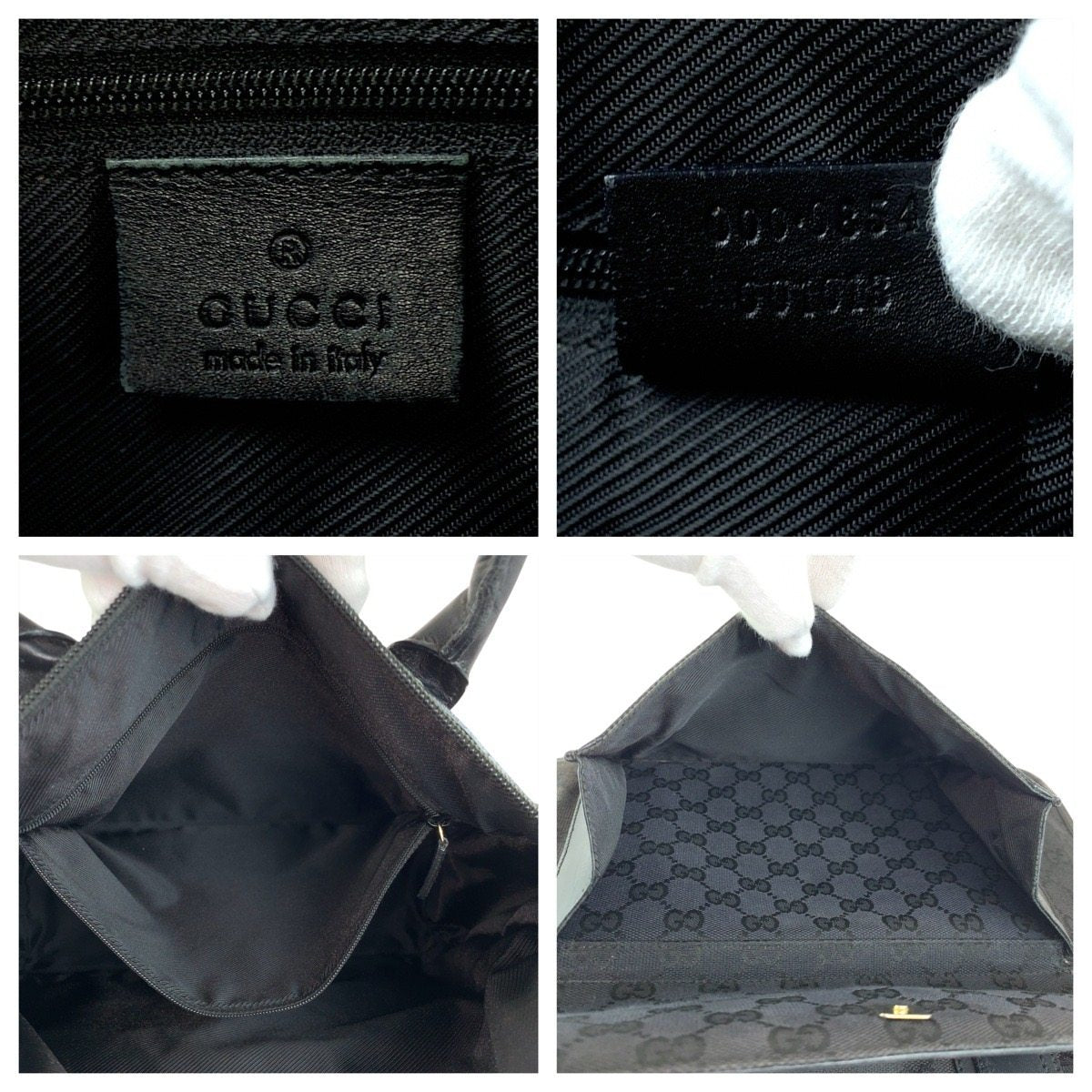 グッチ GGキャンバス レザー トートバッグ