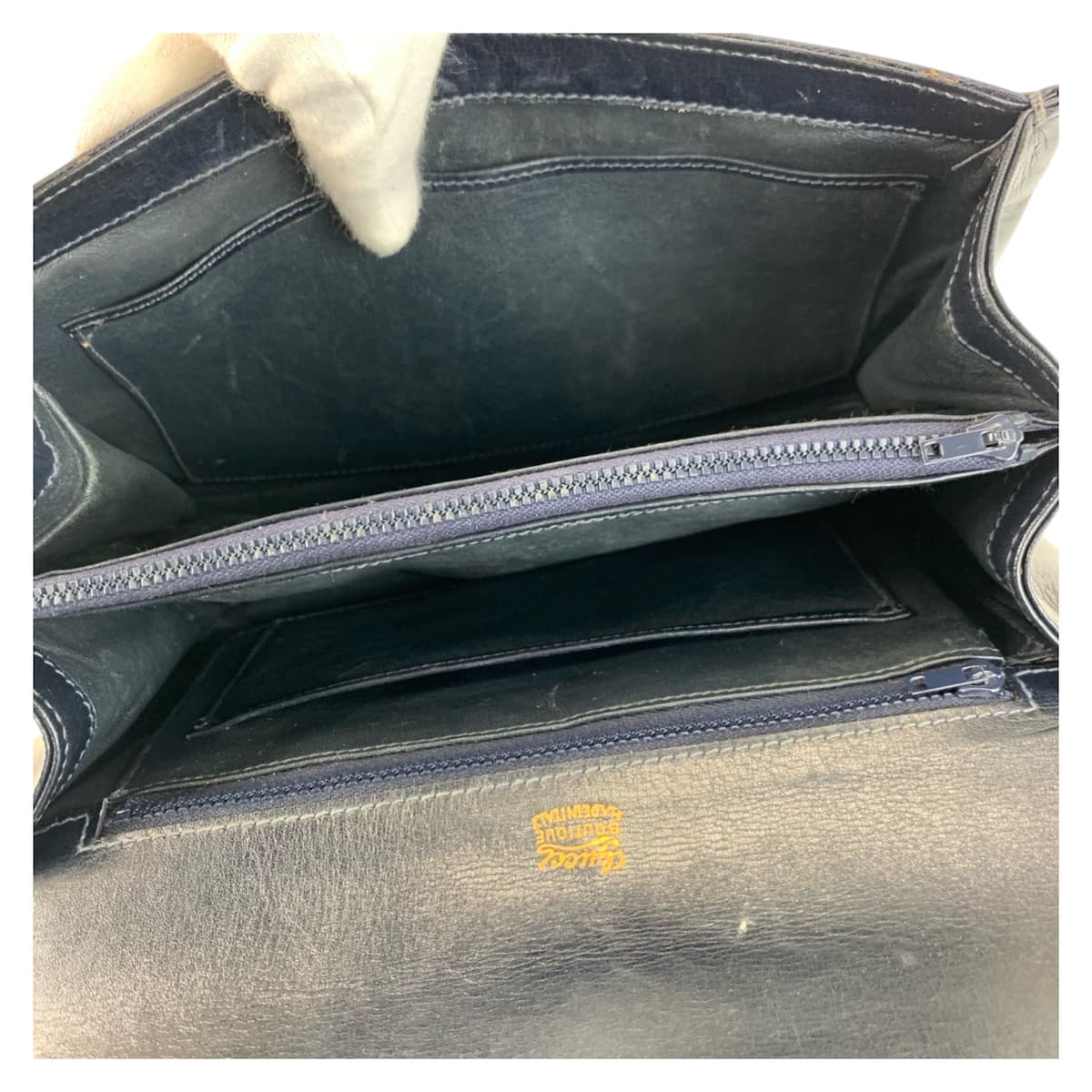 グッチ GGキャンバス レザー ショルダーバッグ