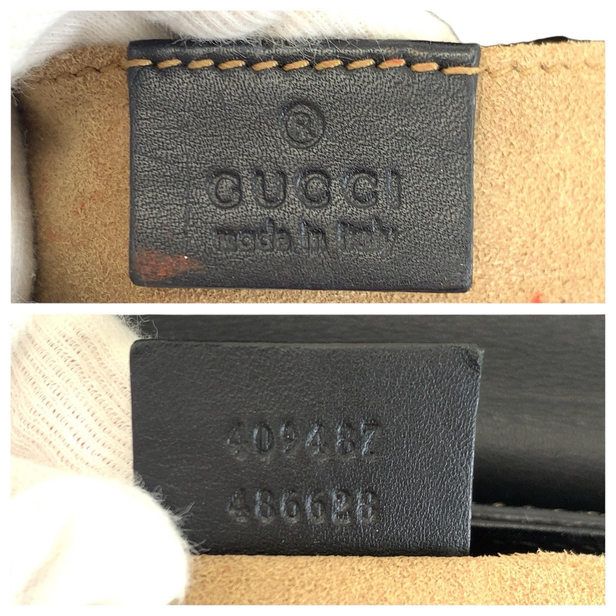 グッチ パドロック GGスプリームキャンバス レザー チェーンショルダーバッグ